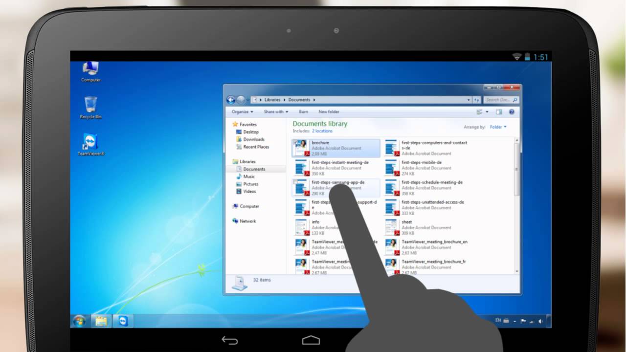 teamviewer for phone to pc
